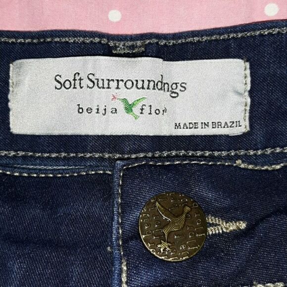 Soft Surroundings Beija Flor Skinny Jeans Size 27 - Picture 5 of 8